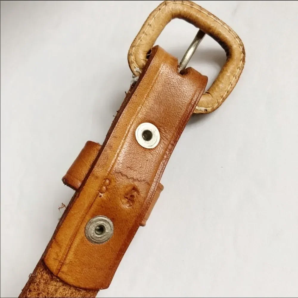 Tooled Leather Belt - Picture 4 of 9